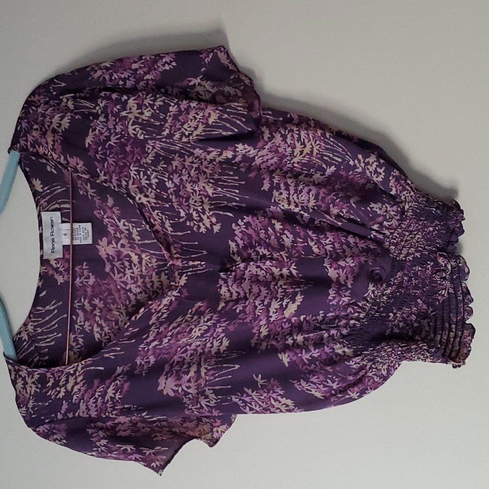 Rena Rowan silk flutter top